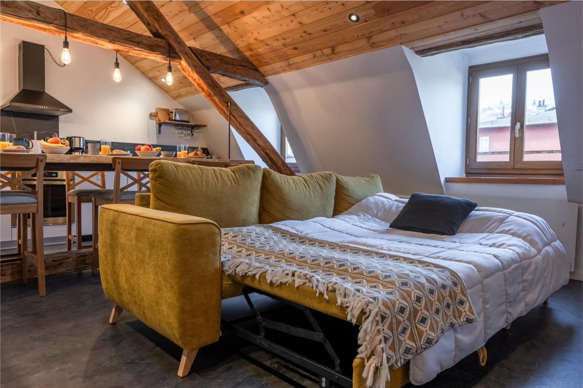 Superbe Loft - Situ Sur La Place Centrale バルスロネット エクステリア 写真