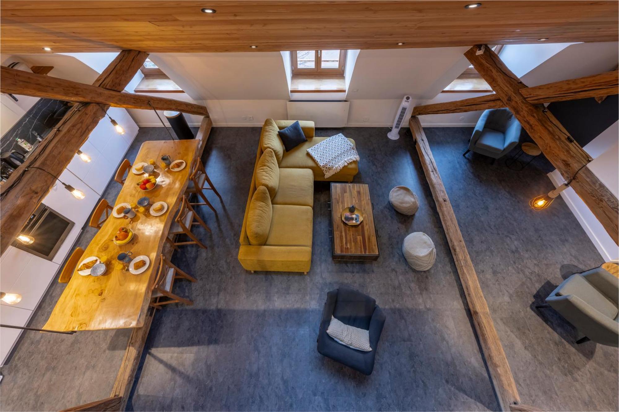 Superbe Loft - Situ Sur La Place Centrale バルスロネット エクステリア 写真
