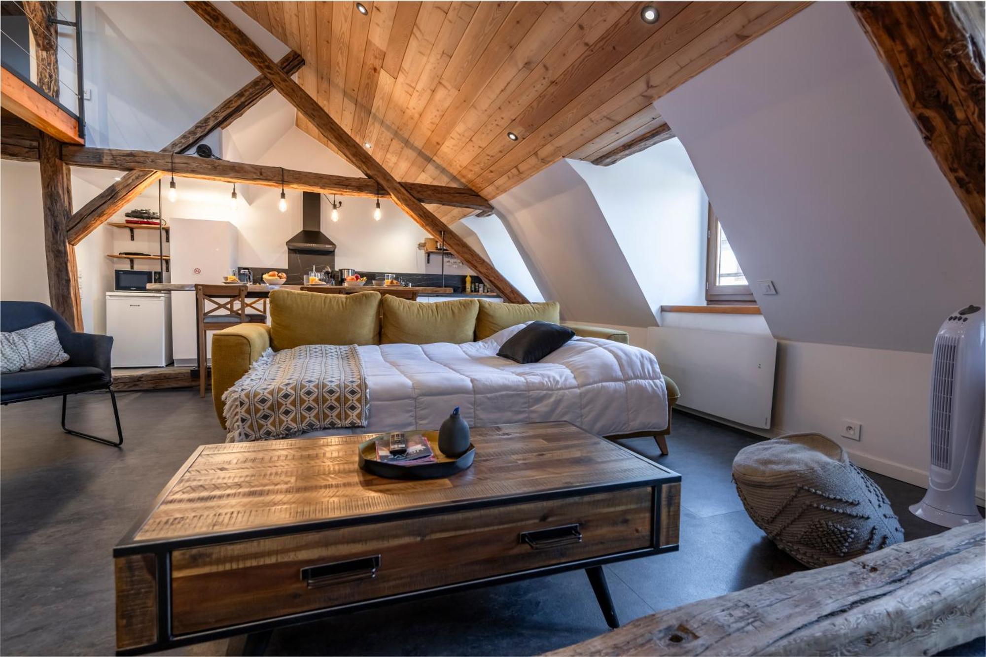 Superbe Loft - Situ Sur La Place Centrale バルスロネット エクステリア 写真